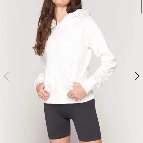 $128 Spiritual Gangster Luxe Skye Hoodie in Stone White Size XS Athleisure - Picture 2 of 8